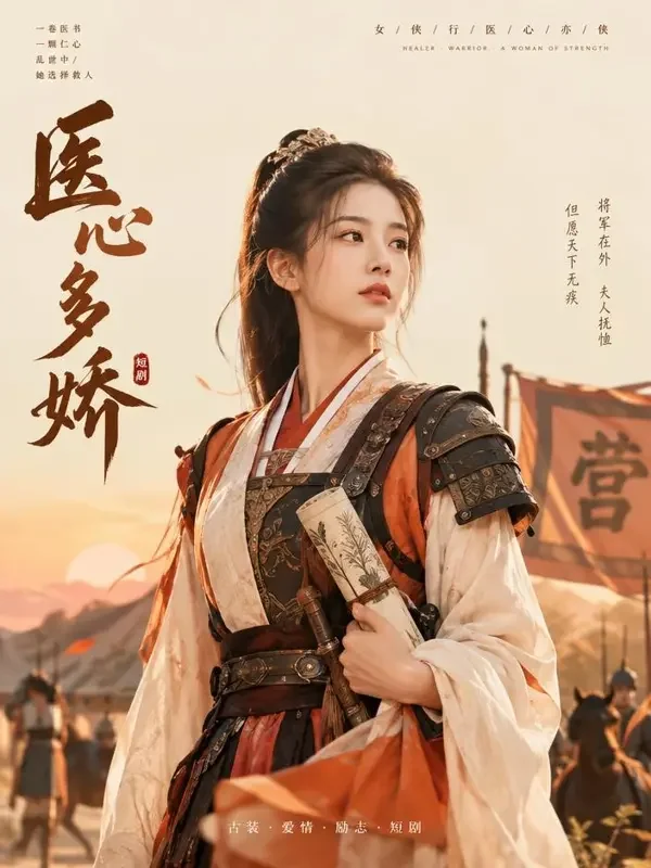医女的锦绣路短剧封面，古装、逆袭题材